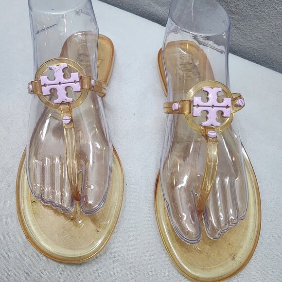 Tory Burch Mini Miller Jelly Thong Sandal Light Lavender Women's Size 8 - Picture 1 of 8